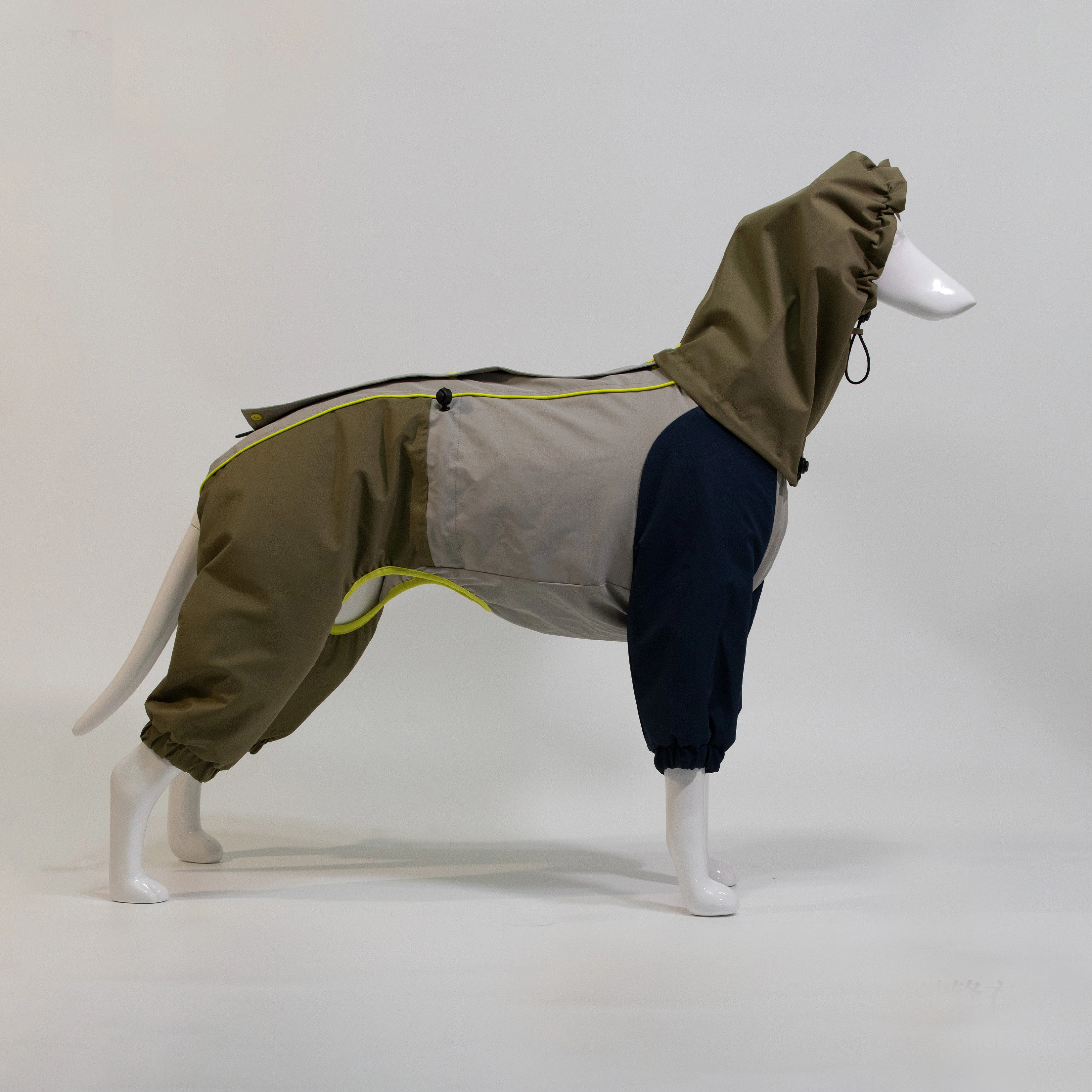 Chubasquero impermeable para perros con cuello alto - Abrigo Whippet - imagen 2