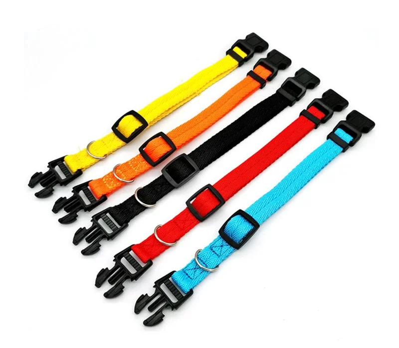 Collar para perro, correas de nailon, hebilla de moda, Collar para mascotas para perros pequeños y medianos, Chihuahua, perro, rojo, negro, azul, naranja, accesorio para mascotas
