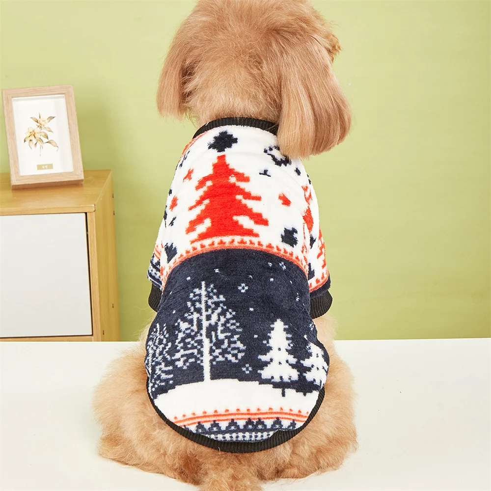 คริสต์มาสPlushเสื้อผ้าสุนัขฤดูหนาวที่อบอุ่นChrismas Seriesเสื้อกันหนาวสําหรับแมวลูกสุนัขสุนัขขนาดเล็กคุณภาพสูงสุนัขเสื้อผ้า 2024 - imagen 2