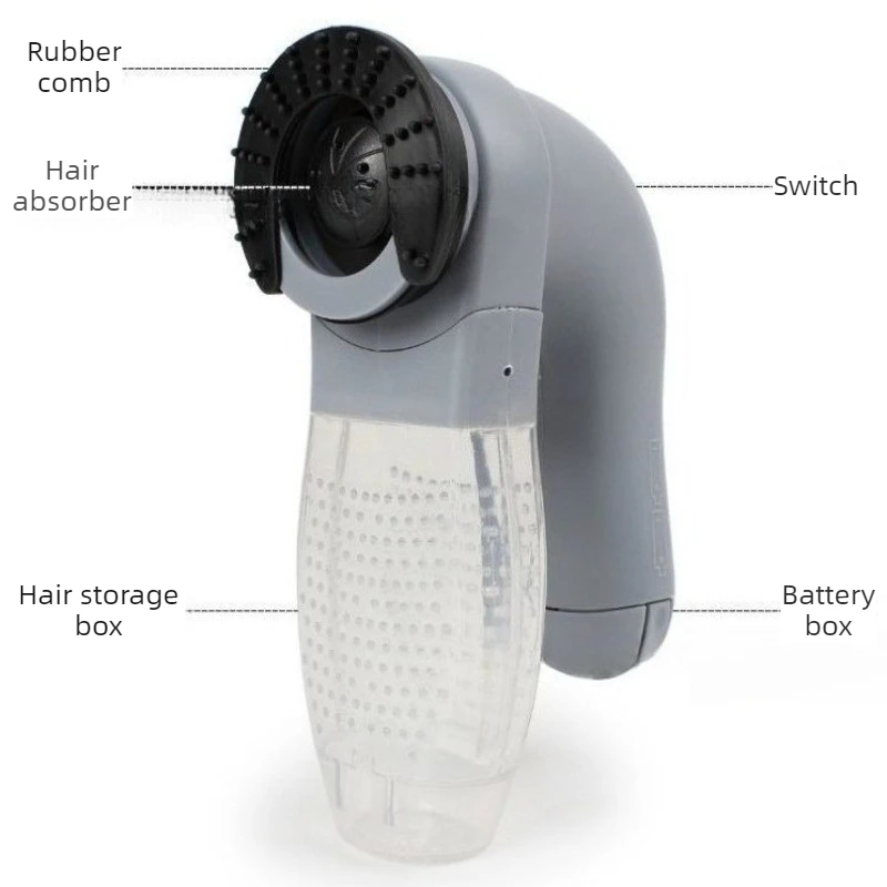 Cepillo quitapelo eléctrico para perros y gatos – Aspirador massageador - imagen 2