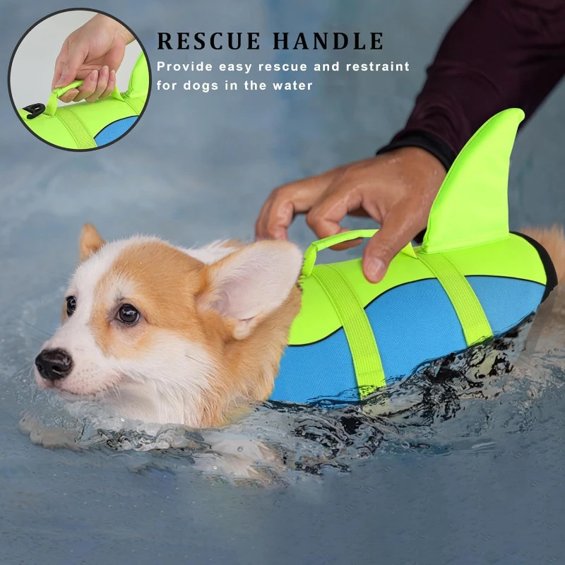 Chaleco salvavidas para perros y gatos – Flotador con asa - imagen 3