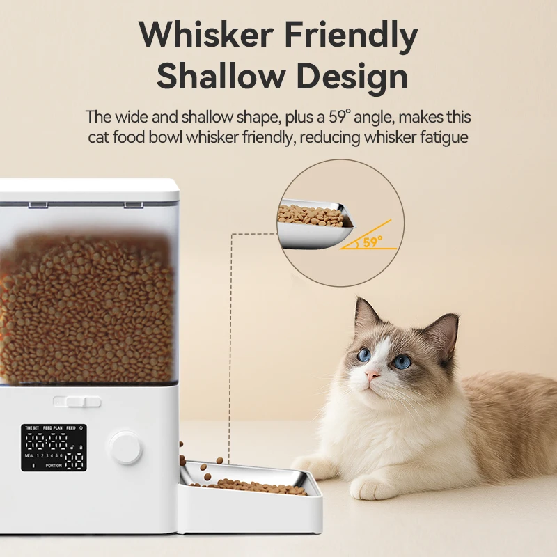 ROJECO-cuenco de alimentación de acero inoxidable y accesorios para cuencos de agua, alimentador automático para mascotas de 8,5l con dispensador de agua, accesorios para mascotas - imagen 3