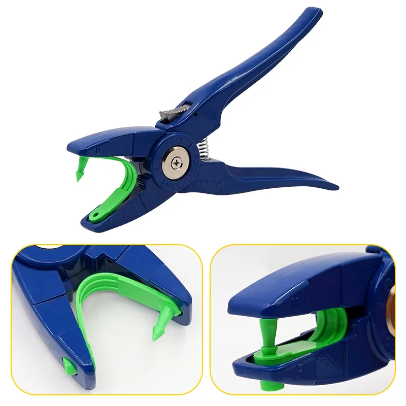 100 Uds. Etiquetas para las orejas, etiquetas para ganado, animales, cabras y alicates, tarjeta de identificación de animales de granja, etiqueta para las orejas de oveja sin palabras, fácil de instalar - imagen 2