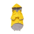 Yellow dog raincoat