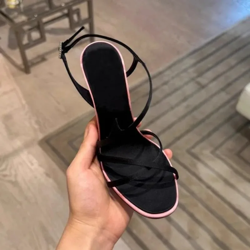 Sandalias tacón aguja satinadas – Elegantes y versátiles para verano - imagen 5