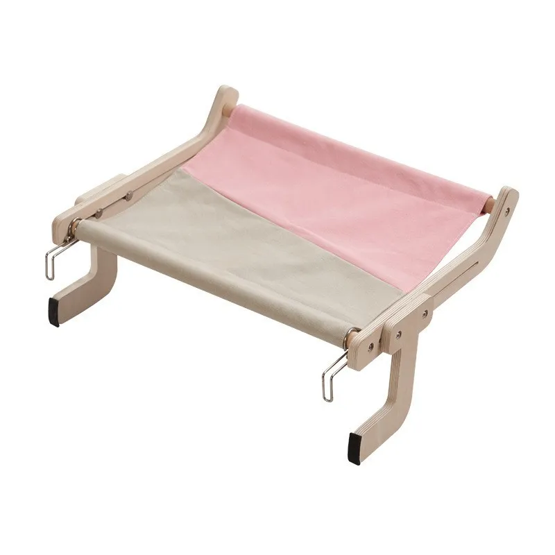 Hamaca de Madera para Gatos: Balcón y Ventana, Cama Colgante - imagen 2