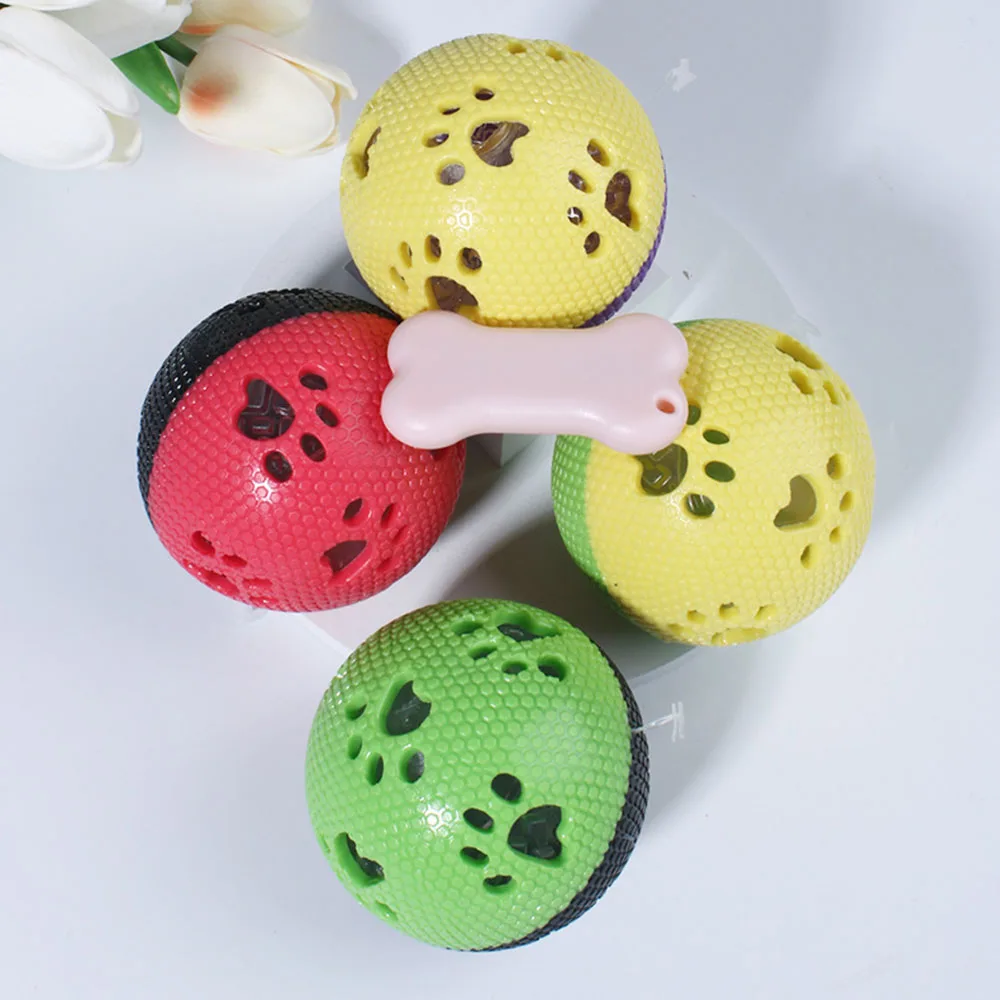Pelota de juguete brillante para perros, pelota para perros irrompible duradera resistente a mordeduras, juguete para mascotas de entrenamiento y limpieza de dientes,