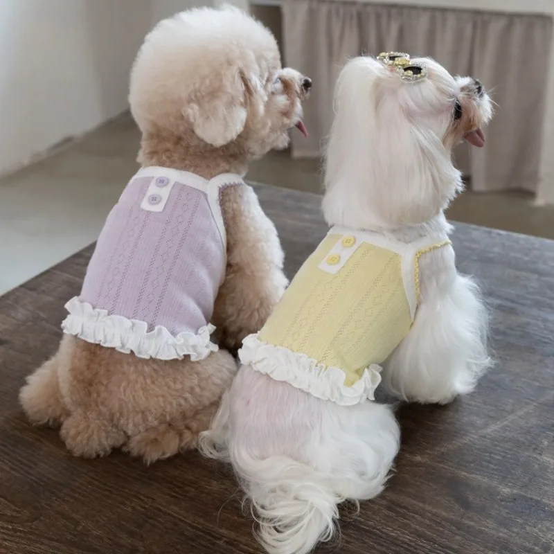 Vestido encaje transpirable y cómodo para perros pequeños - imagen 3
