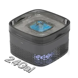 Fuente de agua para perros, fuente de agua para mascotas de 2,4 gal/9 L para perros y gatos grandes, dispensador automático de cuencos de agua para perros, fuente para beber para gatos