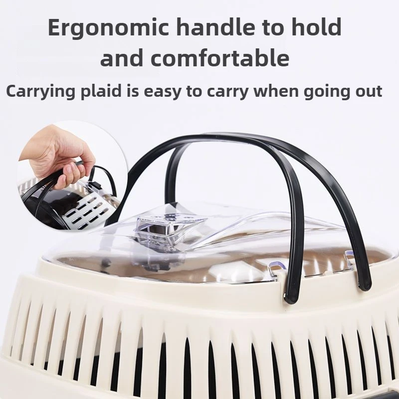 Jaula para hámster portátil para exteriores, jaula para hámster transpirable para conejos, jaulas de viaje para conejillos de indias, cesta de transporte para animales pequeños - imagen 4