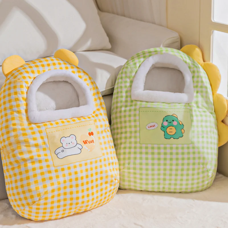 Saco de dormir para gatos, calidez de invierno, cama para gatos, manta para gatos, cama para gatos, cama para perros pequeños - imagen 5