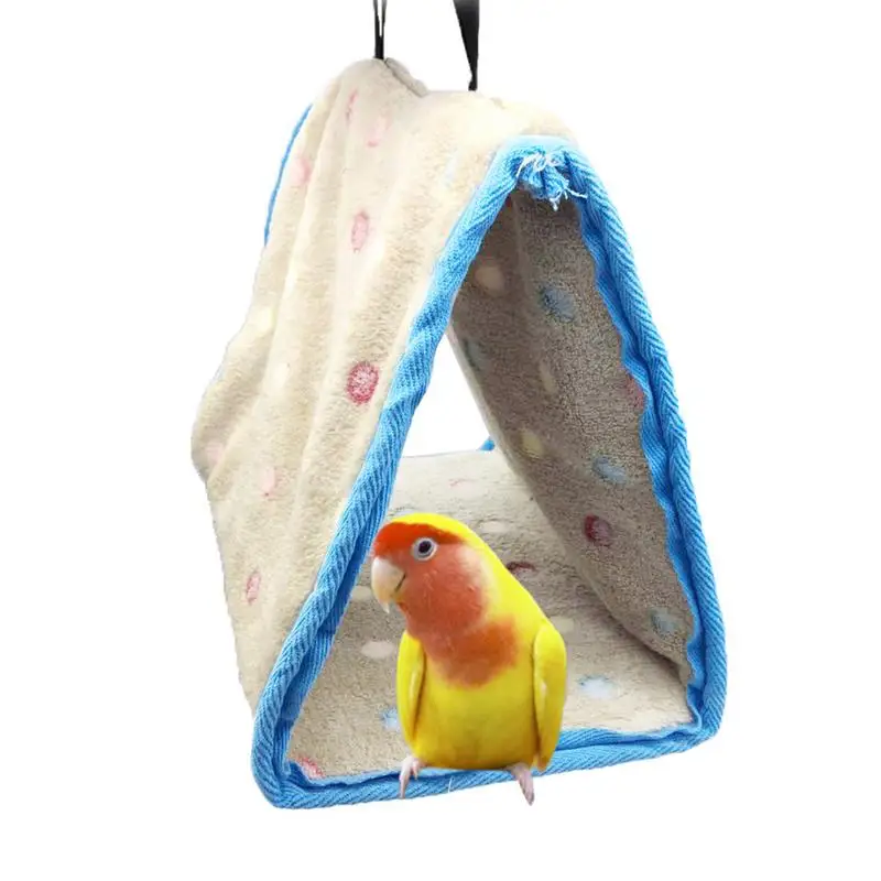 Hamaca de felpa para loros, nido cálido para mascotas, nido, litera, cama colgante - imagen 2