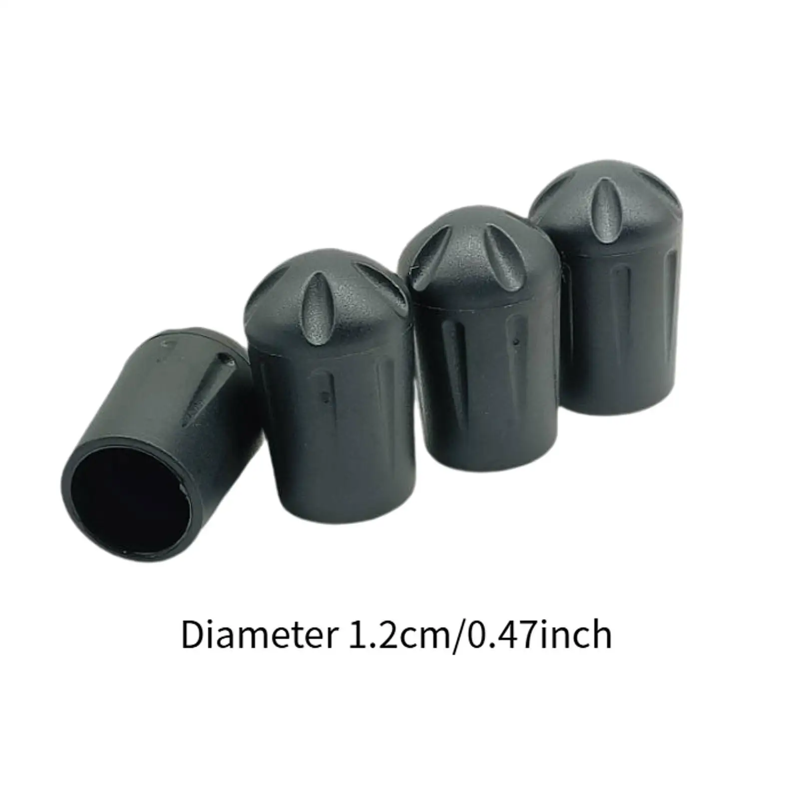 4x Folding Chair Leg Covers Chairs Pads Anti Slip Rubber Prevent Scratches Chair Leg Caps for Outdoor Fishing Camping Beach