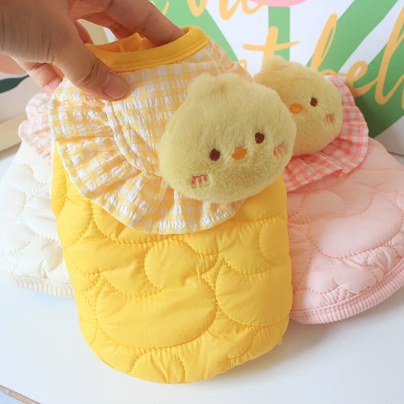 Ropa bonita para perros y mascotas, abrigo cálido de invierno para perros, chaqueta gruesa para cachorros, ropa para Chihuahua Yorkie, accesorios para perros - imagen 3