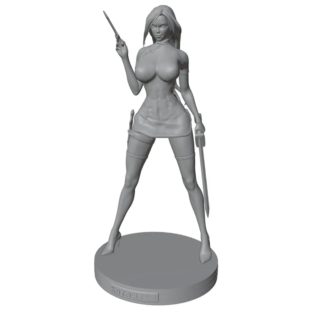 Kit figura resina 1/24 gris DIY sin montar ni pintar