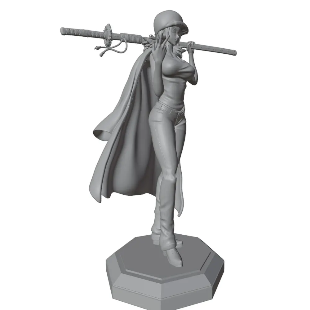Figura miniatura de resina guerrera para gatos – Sin montar ni pintar - imagen 2