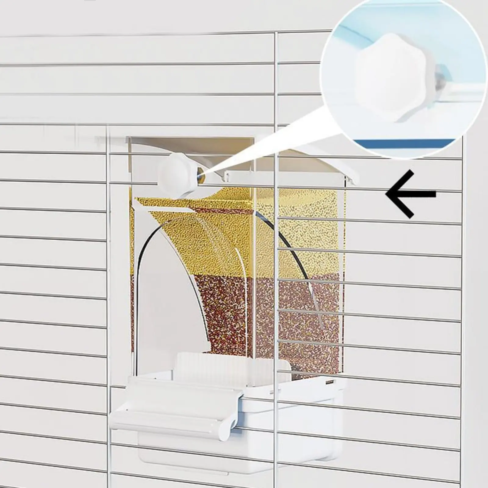 Comedero automático para aves con separador de cáscaras - imagen 2