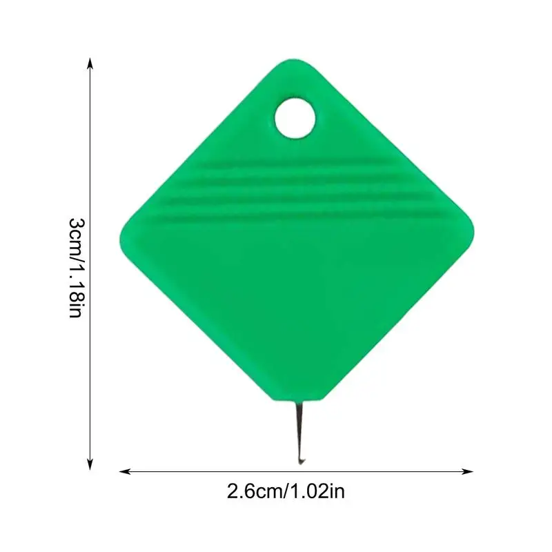 Enhebrador de aguja para coser a mano, herramienta con diseño de Punzón automático, Forma cuadrada, herramientas de costura para bordado - imagen 5