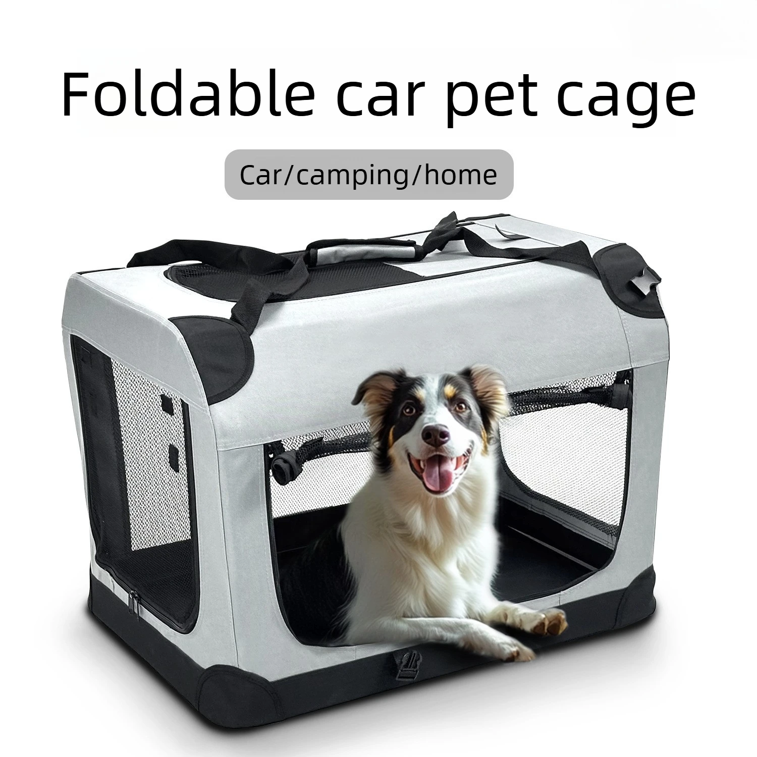 Transportín plegable para perros y gatos – Jaula exterior transpirable