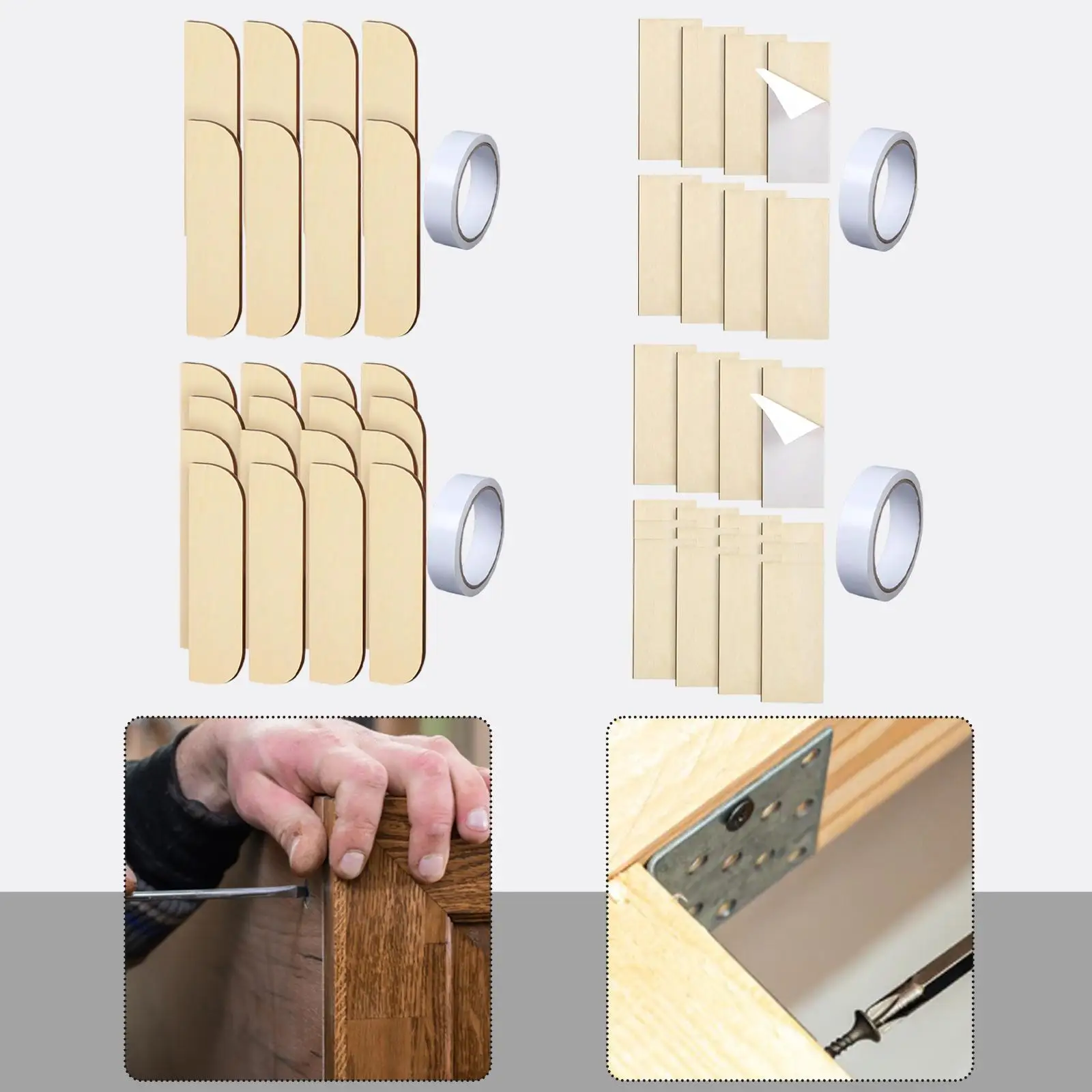 Relleno de bisagra de madera con adhesivo para muebles - imagen 3