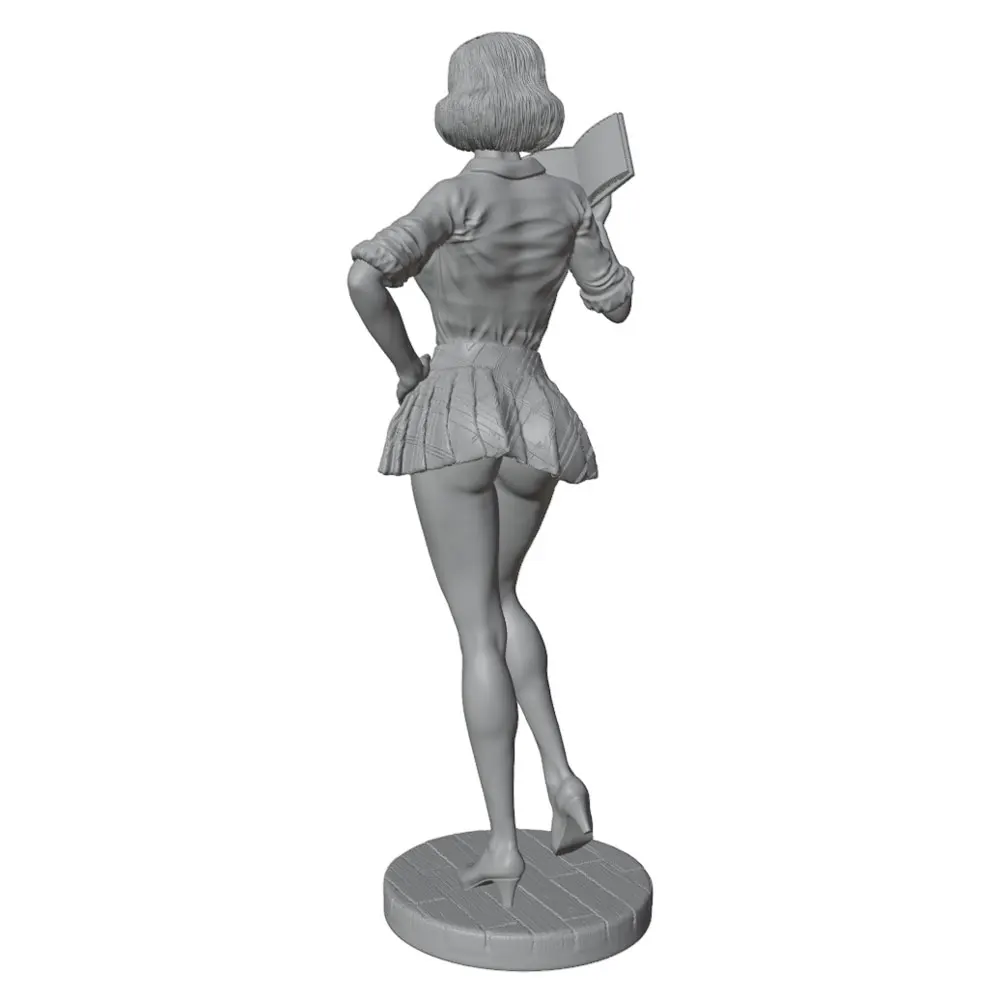 Figura decorativa profesor con libro sin pintar para gatos y perros - imagen 3