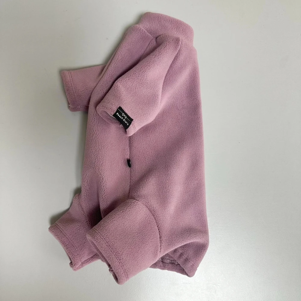 Mono de vellón cálido para ropa de gato Sphynx Abrigo de manga larga grueso de invierno para Devon Rex Ropa de estar por casa de dibujos animados suaves para gatitos - imagen 2