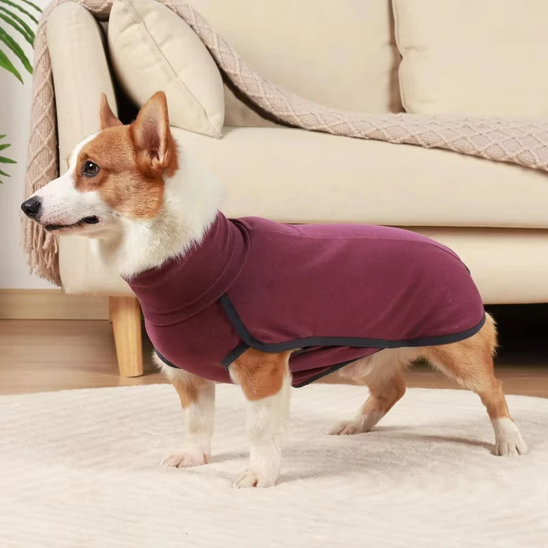 Ropa cómoda para perros, chaleco de lana cálido, chaqueta de cuello alto, disfraz para mascotas, Otoño e Invierno - imagen 4