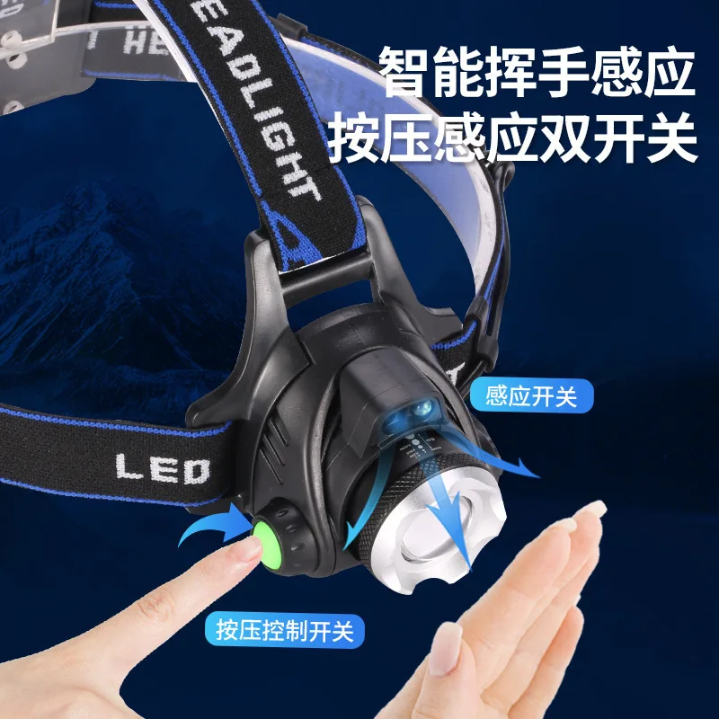 Linterna frontal LED impermeable con sensor de movimiento para perros - imagen 3