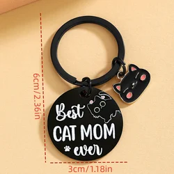 Llavero gato negro para regalo del Día de la Madre