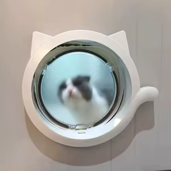 Puerta gatos y perros con microchip para pared vidrio/madera/metal