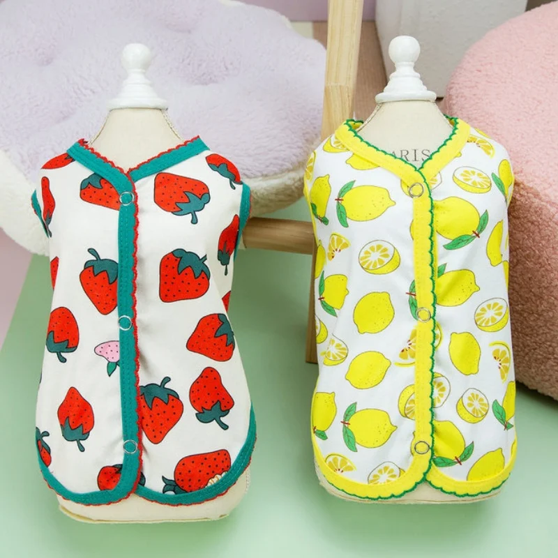 Chaqueta cálida de invierno para perros, abrigo, ropa suave y bonita para perros, chaleco con estampado de frutas para cachorros, chaqueta cárdigan a la moda para gatos, abrigo con capucha para mascotas, disfraz para perros - imagen 5
