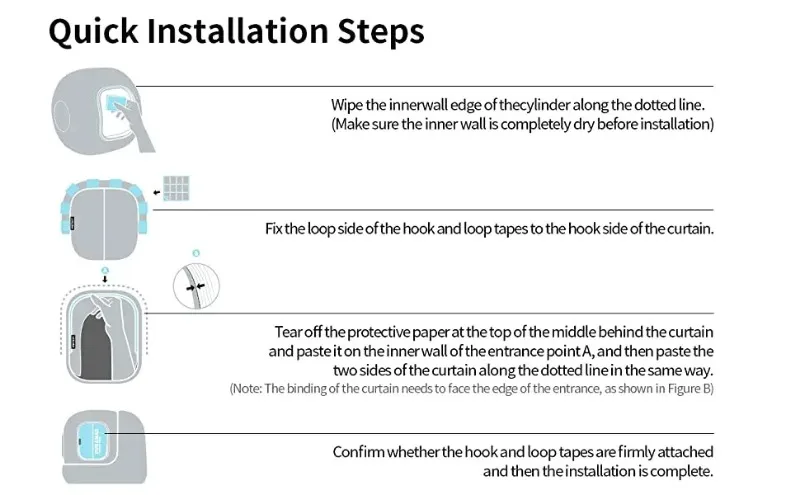 PETKIT Magnetic Dustproof Curtain