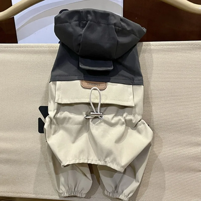 Ropa para mascotas, impermeables a prueba de viento con capucha, prevención de mosquitos, chaqueta para exteriores, mono, impermeable, productos para mascotas, accesorios, monos - imagen 5