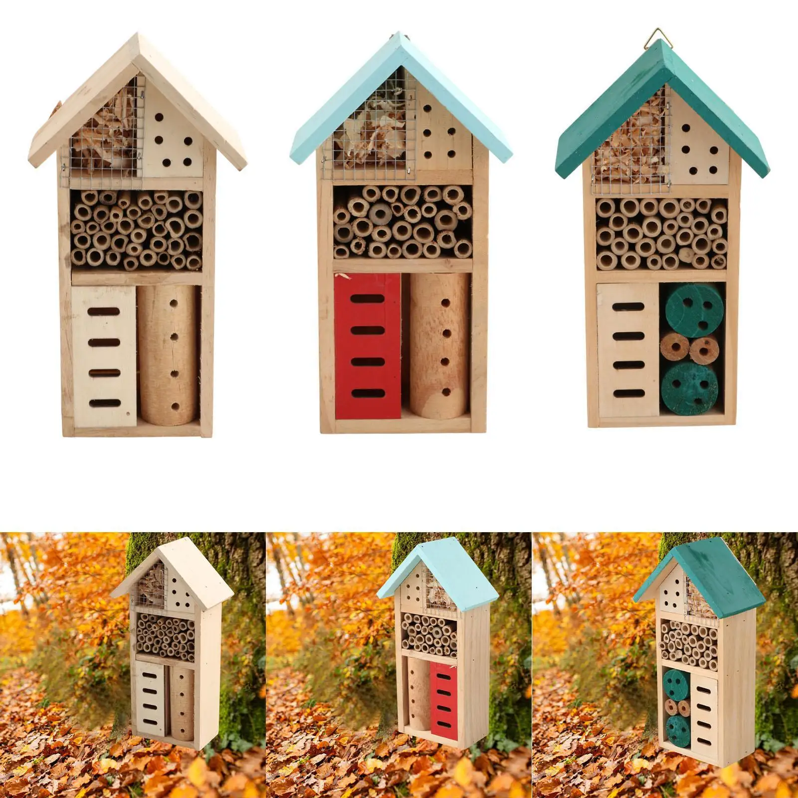 Bee Hotel Garden Habitat Butterflies Decoration Beneficial Insect Habitat