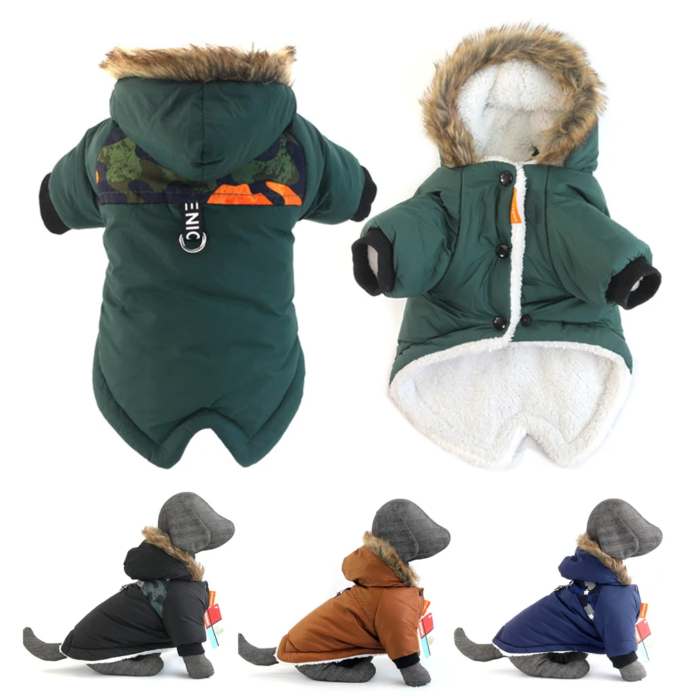 Chaqueta impermeable de pana gruesa para perros pequeños y medianos, abrigo de invierno para Chihuahua, disfraz de Bulldog Francés - imagen 4