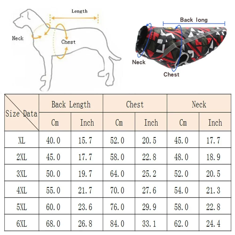Ropa para perros de otoño e invierno, chaqueta impermeable con grafiti para mascotas para perros medianos y grandes, chaquetas para exteriores Doberman Pinscher Weimaraner - imagen 2