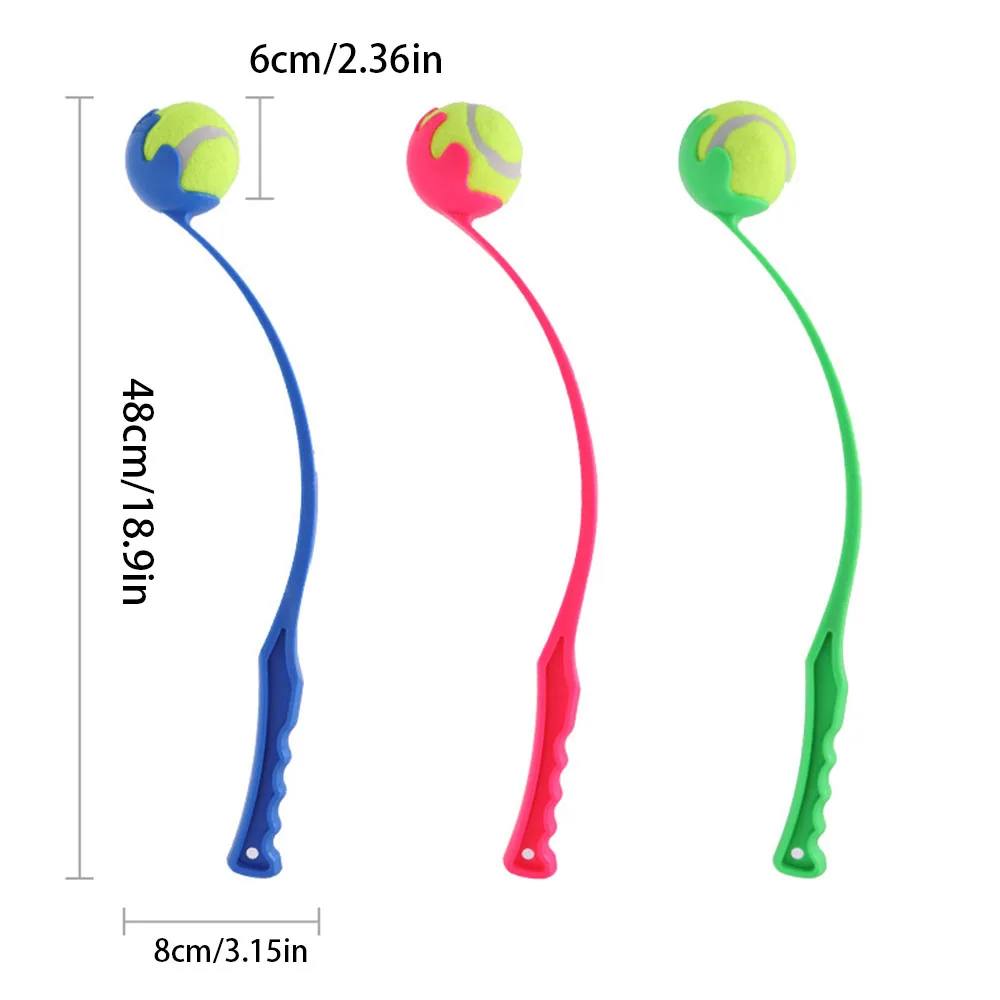 Pet Ball Launcher Stick - Hands-Free Dog Ball Thrower & Retriever, Outdoor Interactive Training Dog Toy, - imagen 5