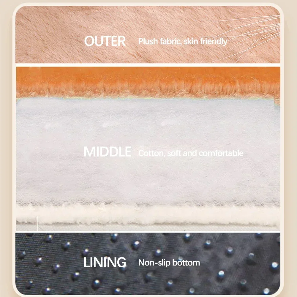 Cama de lujo supersuave y cálida para gatos y perros pequeños, sofá desmontable, lavable, antideslizante, suministros para mascotas - imagen 4