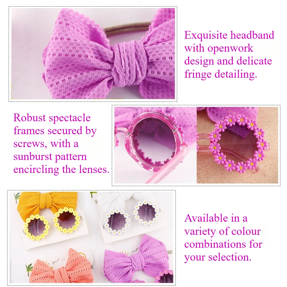 Bohemia Dog Sunglasses with Jewelry - Elastic Headband Pet Glasses for Beach Fashion & Sun Protection - imagen 2