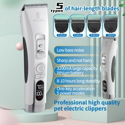 Cortadora inalámbrica para pelo perros y gatos - Kit de corte en casa