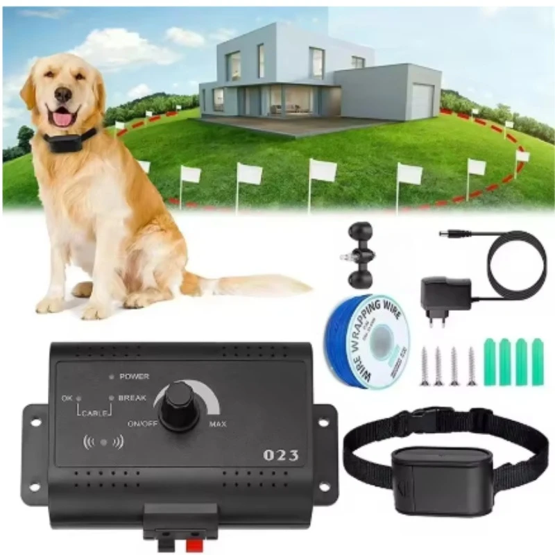 Cerca inalámbrica invisible para perros con collar de entrenamiento