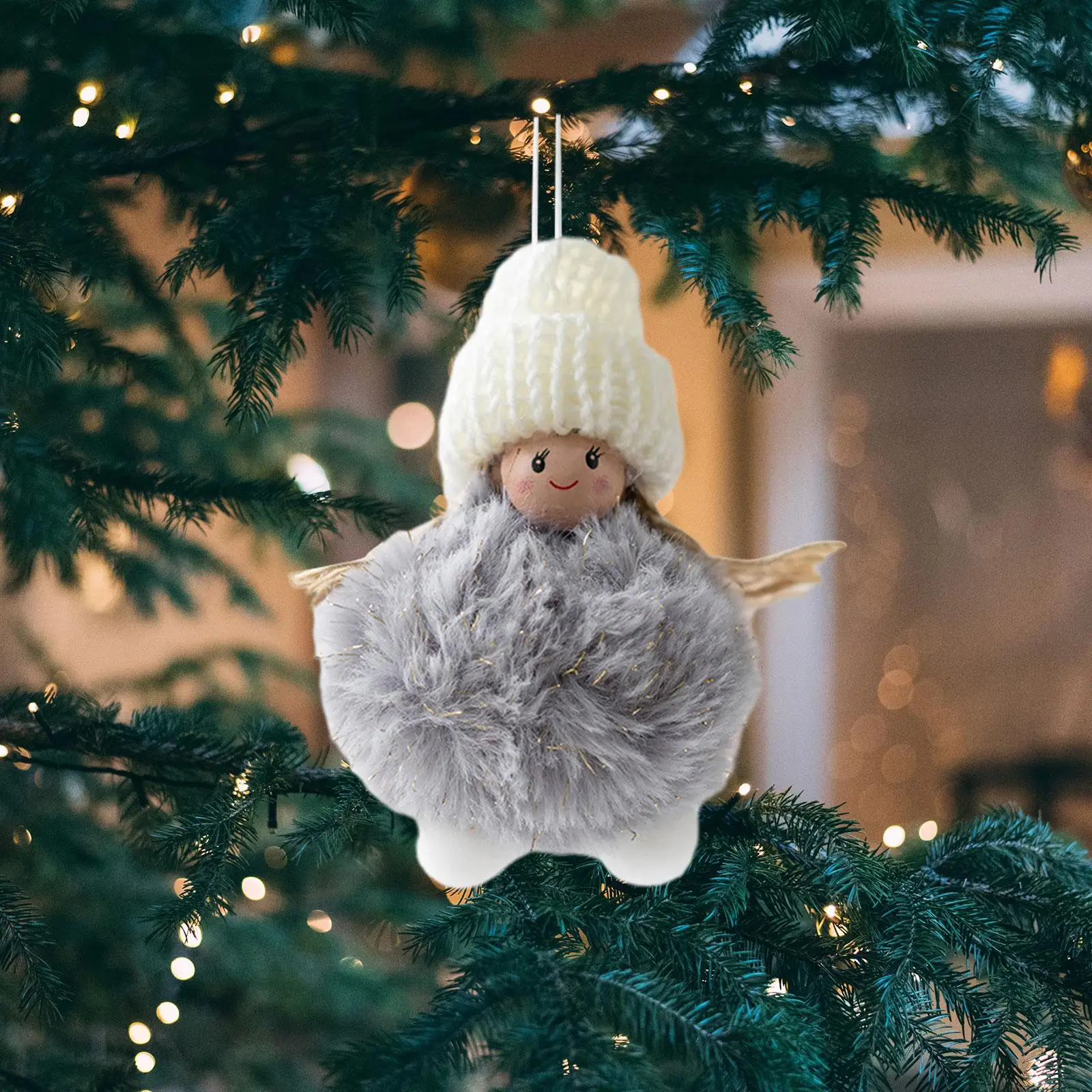 Christmas Angel Girl Hanging Decorations Home Decor Indoor Collection Hanging Pendant Ornament for Office Home Window Holiday