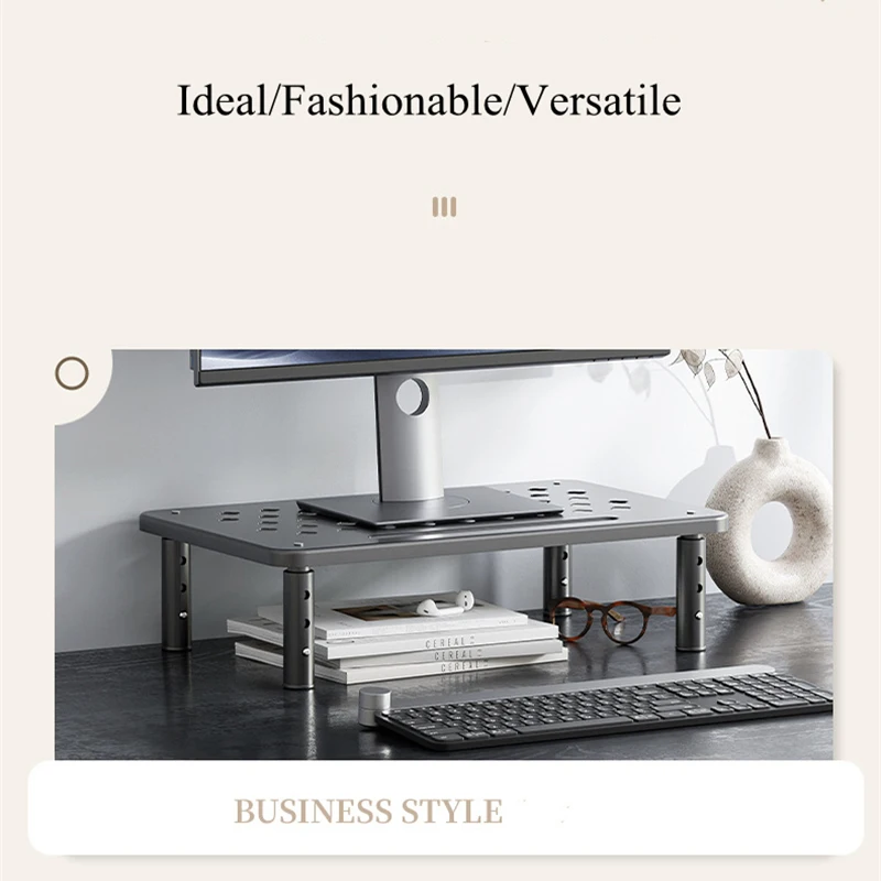 Soporte ajustable para Monitor de ordenador, ángulo de visión elevado, soporte para Monitor de ordenador, alivio del estrés, estante de almacenamiento creativo para escritorio, oficina - imagen 4
