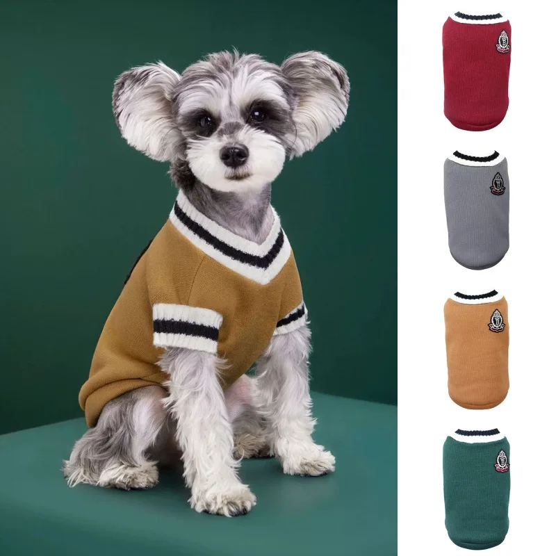 Disfraz liso de gato para mascotas, suéter de Navidad para perros pequeños, jersey para gatitos, chaleco para cachorros, ropa, chaqueta para gatitos, trajes