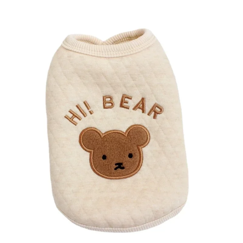Chaleco de algodón Ins, traje de otoño e invierno, peluche grueso para mascotas, osos para perros, ropa para gatos de Pomerania, perro pequeño de invierno - imagen 5