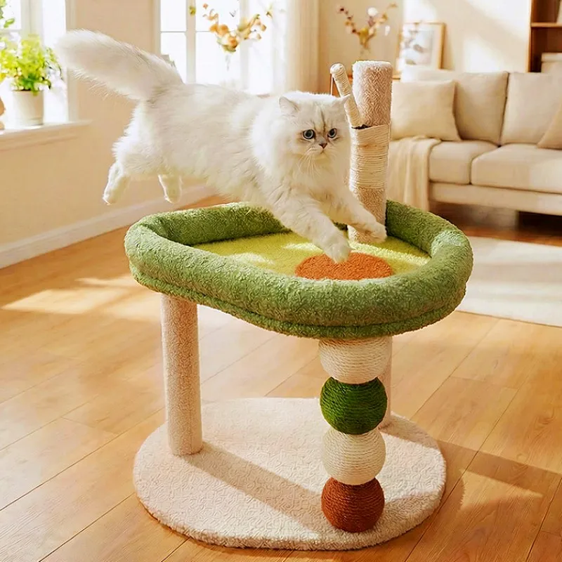 Árbol rascador para gato con nido, sisal y juguetes – Torre de juego - imagen 4