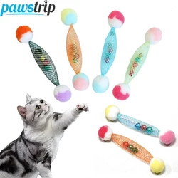 Juguete interactivo con resorte y campanas para gatos