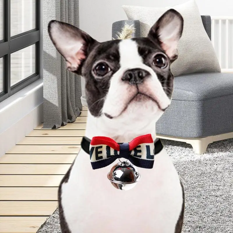Collar de pajarita para gato, Collar de campana ajustable con pajarita, accesorios para mascotas, collares de entrenamiento y seguridad, regalos para mascotas para fiesta - imagen 4
