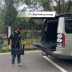 Escalera plegable para perro, subir y bajar del coche fácilmente