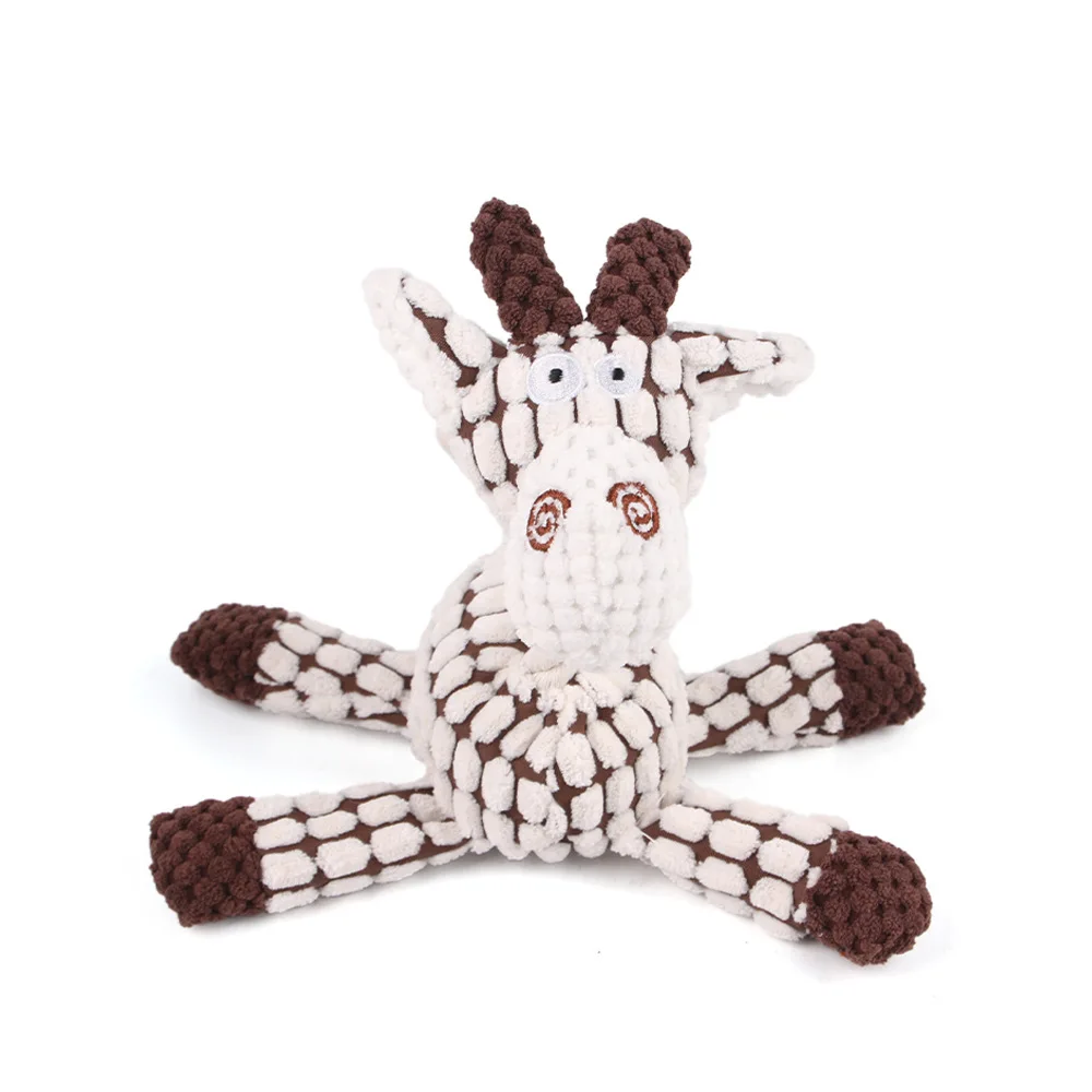 Cuerda de algodón para mascotas, juguete de peluche de burro, limpieza de dientes, granos de maíz, sonido interactivo, entrenamiento, juguete para perros - imagen 4